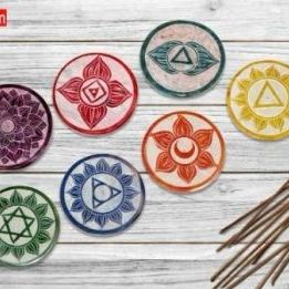 Incensario Piedra 7Chakras Mediano
